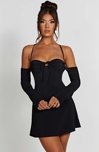 Fiona Mini Dress - Black - Cinderella