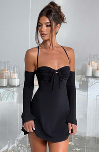 Fiona Mini Dress - Black - Cinderella