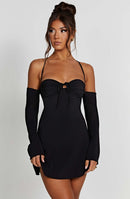 Fiona Mini Dress - Black - Cinderella