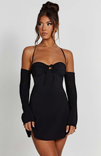 Fiona Mini Dress - Black - Cinderella