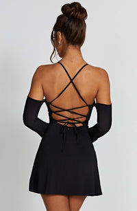 Fiona Mini Dress - Black - Cinderella