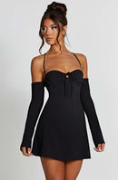 Fiona Mini Dress - Black - Cinderella