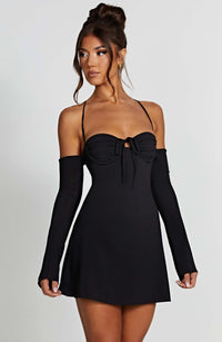 Fiona Mini Dress - Black - Cinderella