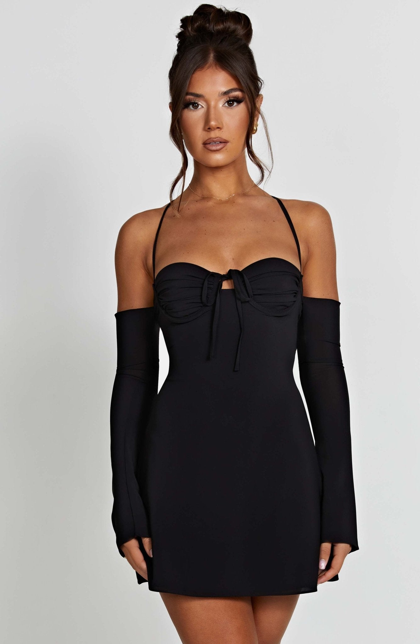 Fiona Mini Dress - Black - Cinderella