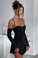 Fiona Mini Dress - Black - Cinderella