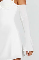 Fiona Mini Dress - Ivory - Cinderella