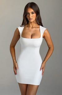 Frida Mini Dress - Ivory - Cinderella