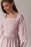 Grace Nursing & Maternity Dress – Dusty Rose Floral - Cinderella