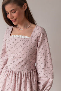 Grace Nursing & Maternity Dress – Dusty Rose Floral - Cinderella