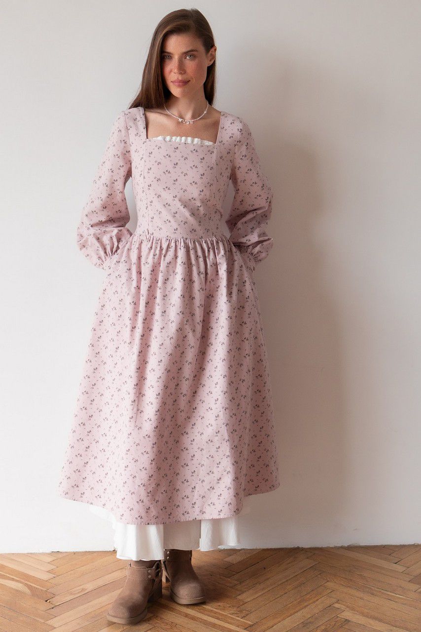 Grace Nursing & Maternity Dress – Dusty Rose Floral - Cinderella