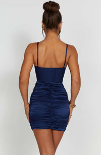 Izabella Mini Dress - Navy - Cinderella