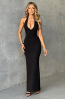 Jodie Maxi Dress - Jet Black - Cinderella