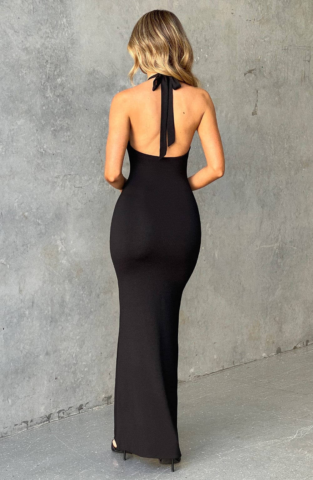 Vestido largo Jodie - Negro azabache