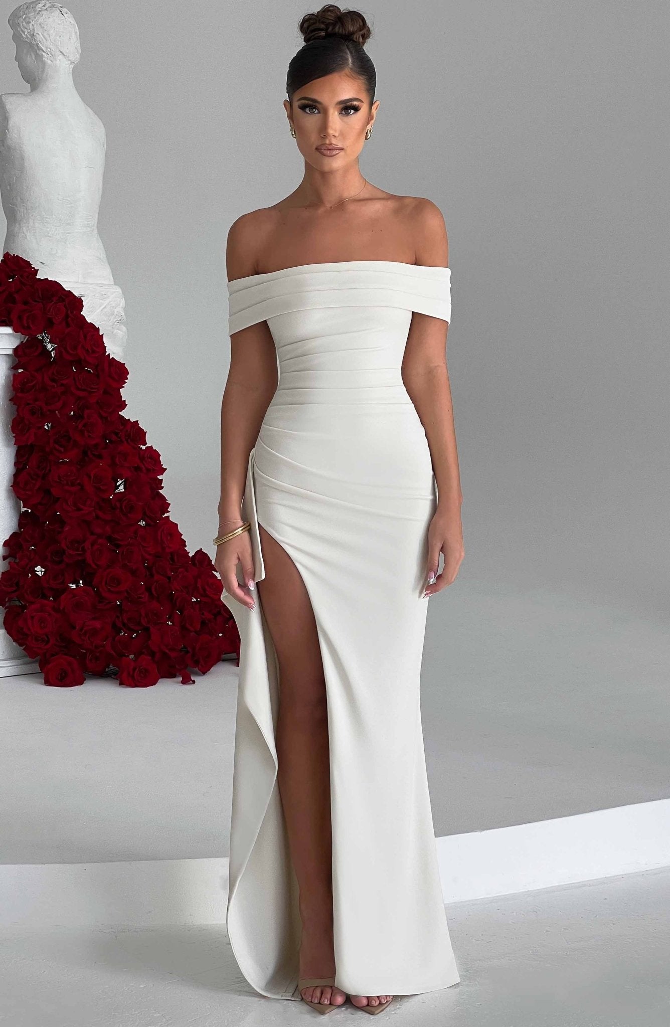 Josephine Maxi Dress - Ivory - Cinderella