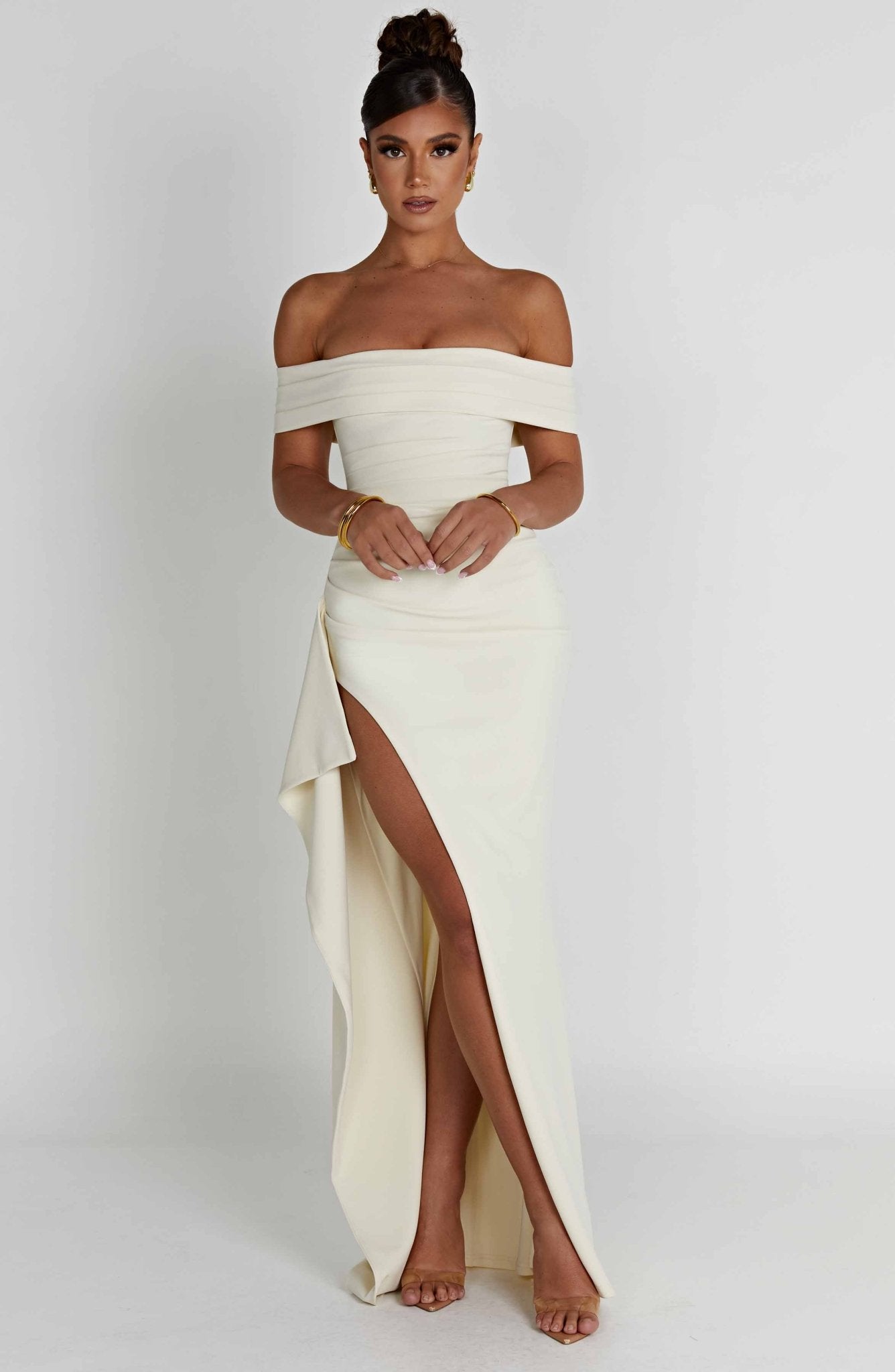 Josephine Maxi Dress - Ivory - Cinderella