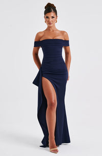 Josephine Maxi Dress - Navy - Cinderella