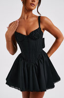 Josie Mini Dress - Black - Cinderella