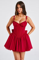 Josie Mini Dress - Red - Cinderella