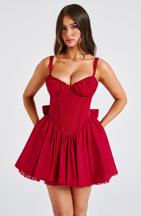 Josie Mini Dress - Red - Cinderella