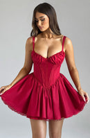 Josie Mini Dress - Red - Cinderella