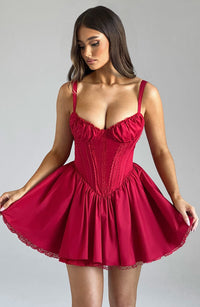 Josie Mini Dress - Red - Cinderella