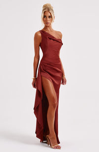 Juliette Maxi Dress - Rust - Cinderella