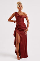 Juliette Maxi Dress - Rust - Cinderella