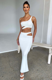 Kaela Maxi Skirt - White - Cinderella