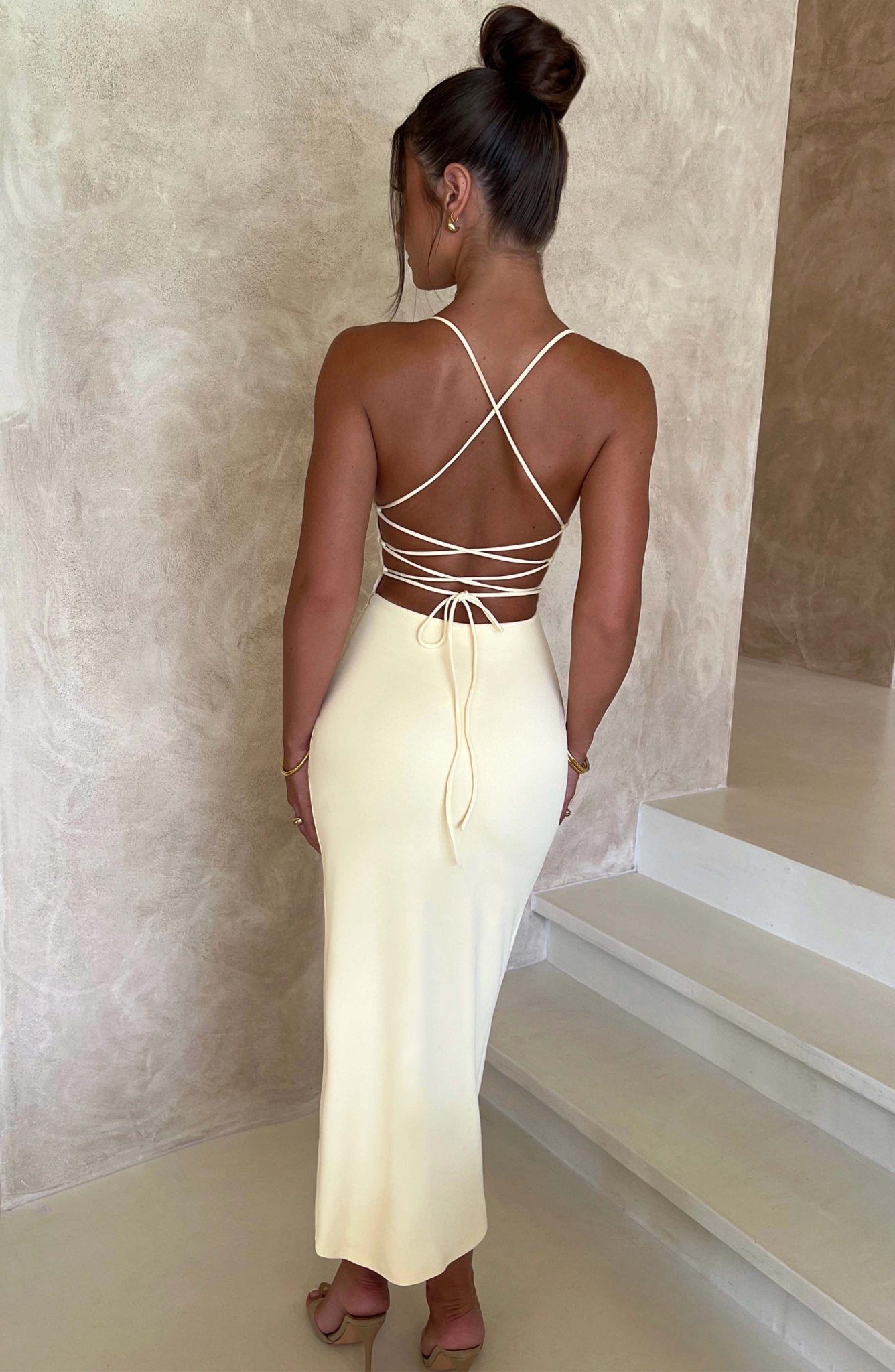 Vestido midi Kiara - Limón