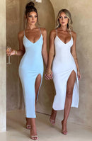 Kiara Midi Dress - Light Blue - Cinderella