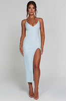 Kiara Midi Dress - Light Blue - Cinderella