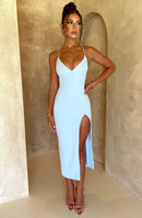 Kiara Midi Dress - Light Blue - Cinderella