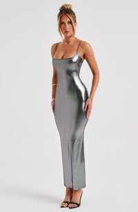 Kyrali Maxi Dress - Gunmetal - Cinderella