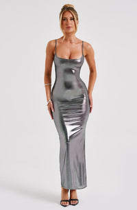 Kyrali Maxi Dress - Gunmetal - Cinderella