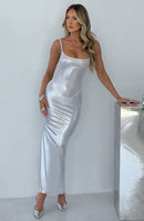 Kyrali Maxi Dress - Silver - Cinderella