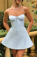 Lacey Mini Dress - Blue - Cinderella