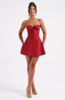 Lacey Mini Dress - Red - Cinderella