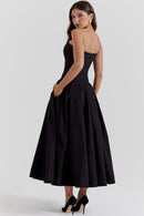 Lolita Midi Dress - Black - Cinderella