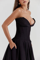 Lolita Midi Dress - Black - Cinderella