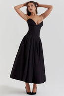 Lolita Midi Dress - Black - Cinderella