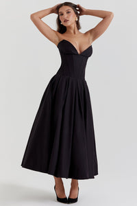 Lolita Midi Dress - Black - Cinderella