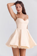 Madeline Ballerina Mini Dress - Vintage Cream - Cinderella