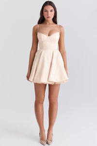 Madeline Ballerina Mini Dress - Vintage Cream - Cinderella