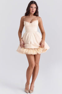 Madeline Ballerina Mini Dress - Vintage Cream - Cinderella