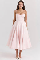 Madeline Midi Dress - Pink - Cinderella