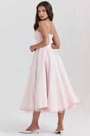Madeline Midi Dress - Pink - Cinderella