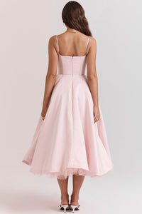 Madeline Midi Dress - Pink - Cinderella