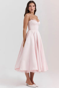 Madeline Midi Dress - Pink - Cinderella