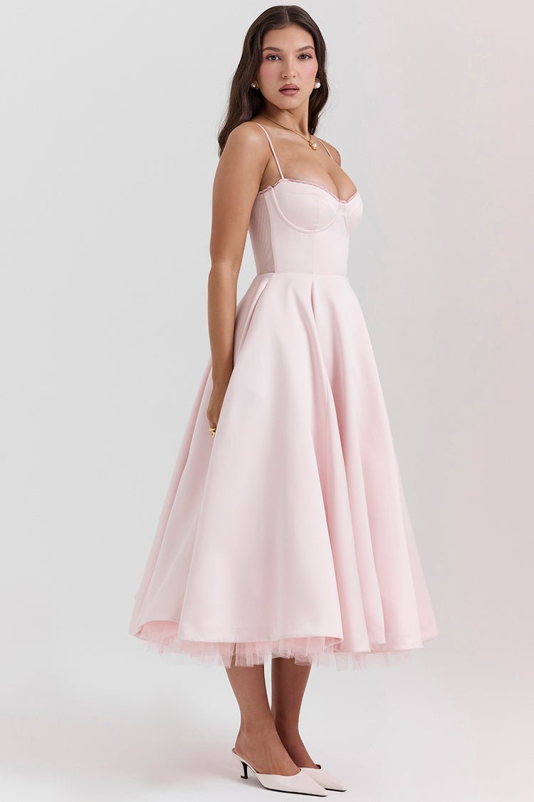 Madeline Midi Dress - Pink - Cinderella