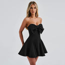 Malia Strapless Bow Mini Dress - Cinderella